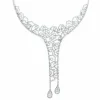 Collier or blanc diamants