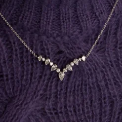 Collier Or blanc Diamants