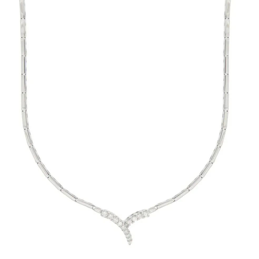 Collier Or blanc Diamants