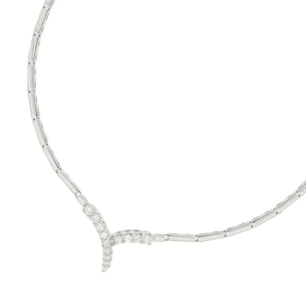 Collier Or blanc Diamants