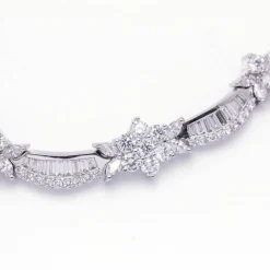 Collier Or Blanc Diamants