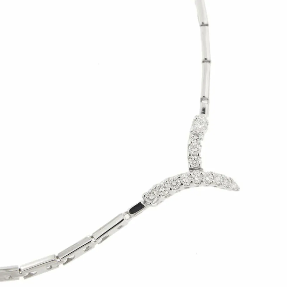 Collier Or blanc Diamants