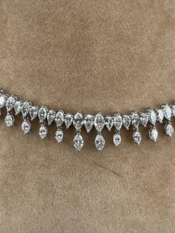 Collier Or blanc Diamants