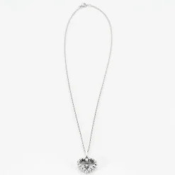 Collier or blanc diamants