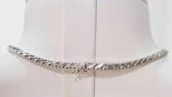 Collier Or blanc Diamants
