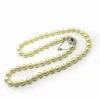 Collier or blanc en perle de culture