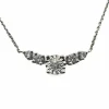 Collier or blanc et diamants