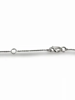 Collier or blanc et diamants