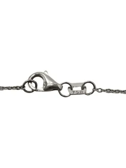 Collier or blanc et diamants 0,67 ct