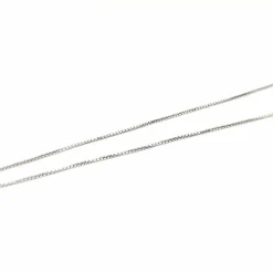 Collier or blanc et diamants