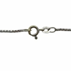 Collier or blanc et diamant 0,28 ct