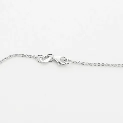 Collier or blanc et diamants