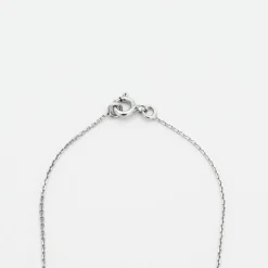 Collier or blanc et diamants