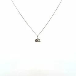 Collier Or blanc 18k & Diamants