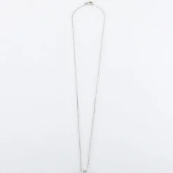 Collier or blanc pavage diamants