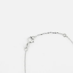 Collier or blanc rubis et diamant