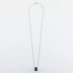 Collier Or blanc Saphir