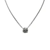 Collier or blanc serti d'un diamants