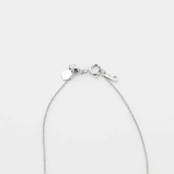 Collier or blancet saphirs taille poire en pampille