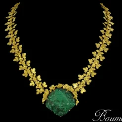 Collier Or et Malachite