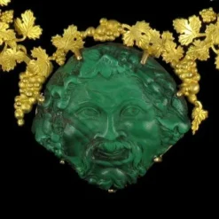 Collier Or et Malachite