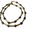 Collier or et perles