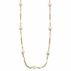 Collier or et perles