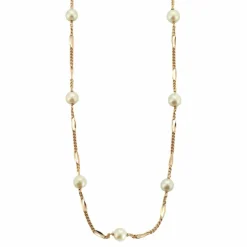 Collier or et perles