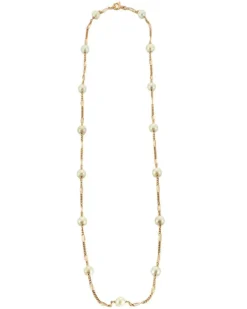 Collier or et perles