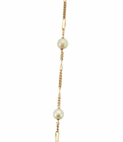 Collier or et perles