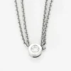 Collier or gris, diamant
