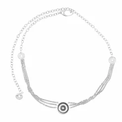 Collier Or gris et Diamants