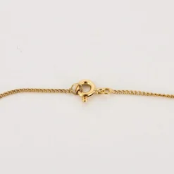 Collier or jaune à motif d'abeille, diamants et rubis