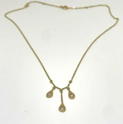 Collier or jaune Alain Duclos