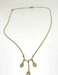 Collier or jaune Alain Duclos