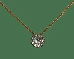 COLLIER OR JAUNE DIAMANT