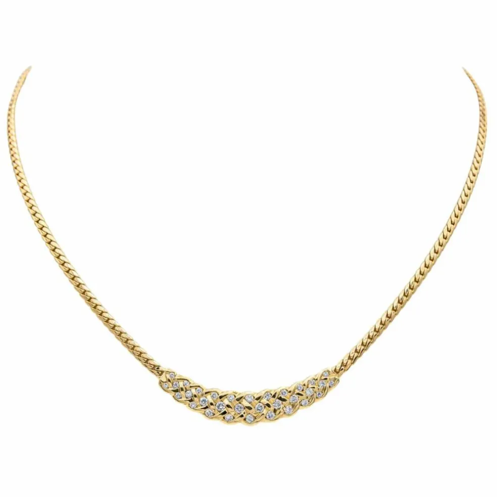 Collier Or jaune Diamant
