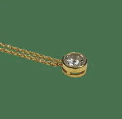 COLLIER OR JAUNE DIAMANT