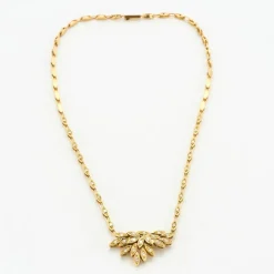Collier or jaune diamants