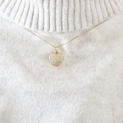 Collier or jaune diamants