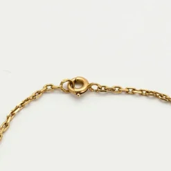Collier or jaune diamants rubis