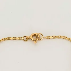 Collier or jaune diamants émeraudes