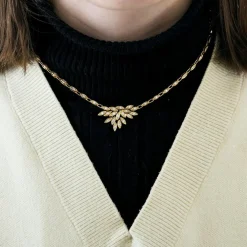 Collier or jaune diamants