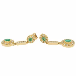 Collier Or jaune Emeraude
