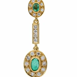 Collier Or jaune Emeraude