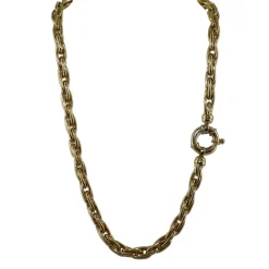 Collier Or jaune en maille