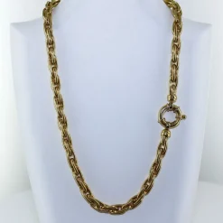 Collier Or jaune en maille