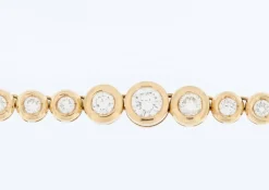 Collier or jaune et 99 diamants certificat HRD