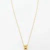 Collier or jaune et pendentif panda