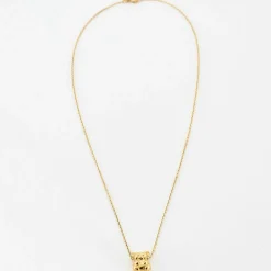 Collier or jaune et pendentif panda